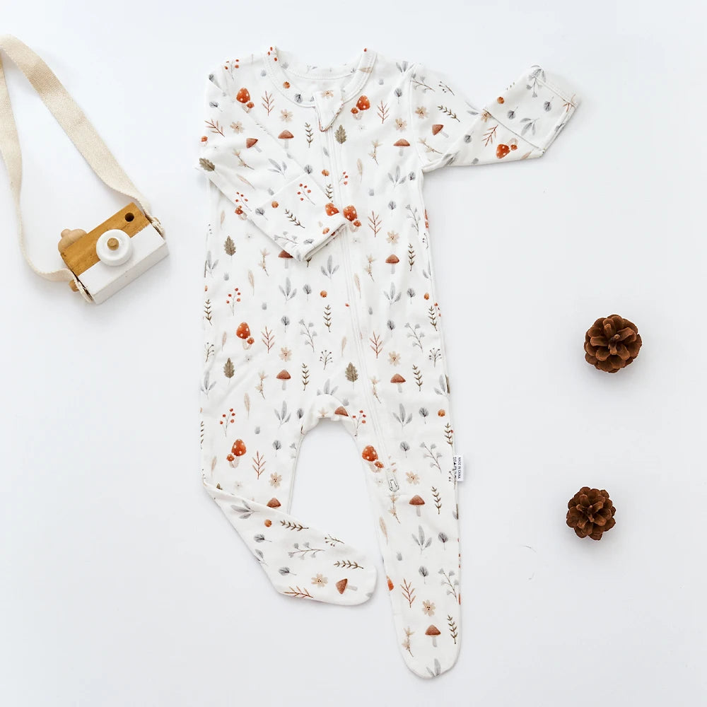 Premium Baby Romper Bamboo Cotton Blend Knit Long Design Unisex Infants 0 To 12 Months - ToylandEU