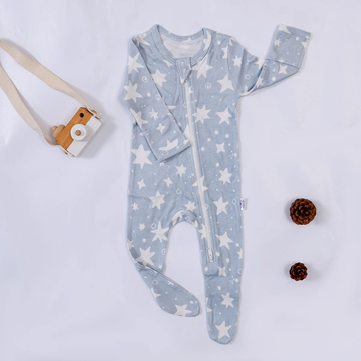 Premium Baby Romper Bamboo Cotton Blend Knit Long Design Unisex Infants 0 To 12 Months - ToylandEU