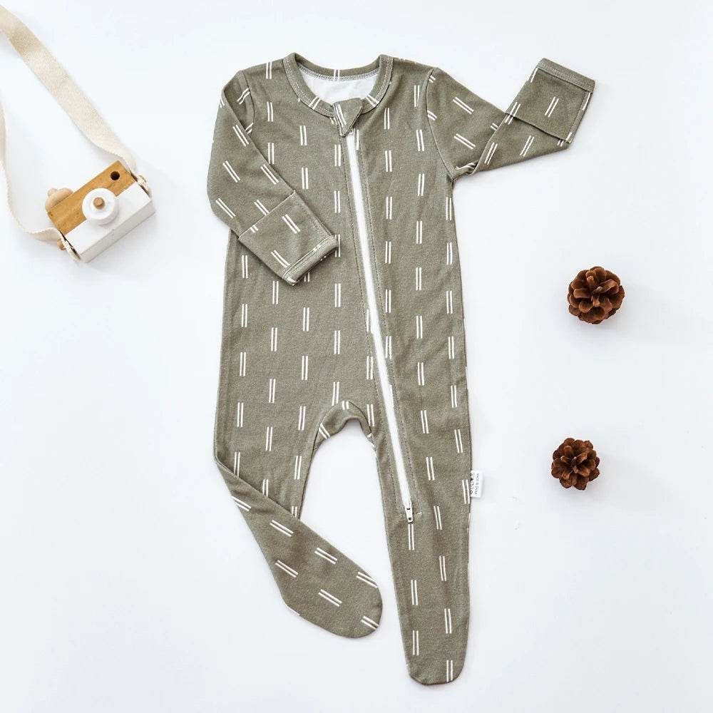 Premium Baby Romper Bamboo Cotton Blend Knit Long Design Unisex Infants 0 To 12 Months - ToylandEU