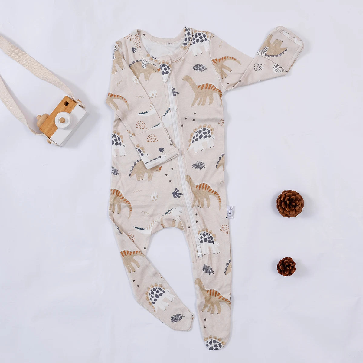 Premium Baby Romper Bamboo Cotton Blend Knit Long Design Unisex Infants 0 To 12 Months - ToylandEU