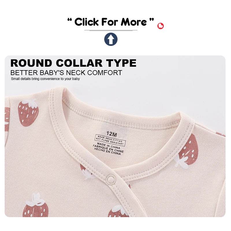 Premium Baby Rompers 3 Pcs Lot Autumn Winter Long Sleeve Cotton Soft For Newborns - ToylandEU