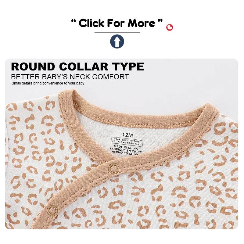 Premium Baby Rompers 3 Pcs Lot Autumn Winter Long Sleeve Cotton Soft For Newborns - ToylandEU