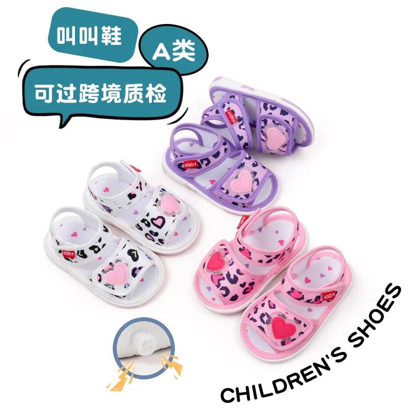 Premium Baby Shoes Squeaky Summer Sandal With Anti Slip Outsole For Toddler Girls - ToylandEU