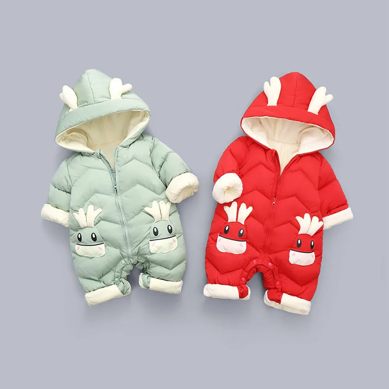 Premium Baby Snowsuit Velvet Thick Lining For Babies And Toddlers - ToylandEU