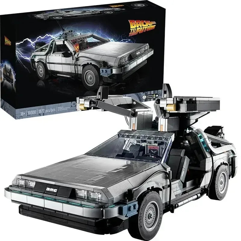Premium Back To The Future Time Machine Building Blocks 1872 Pieces For Kids - ToylandEU