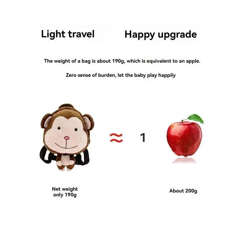 Premium Backpack Anti Lost Cartoon Plush Design For Kids - ToylandEU