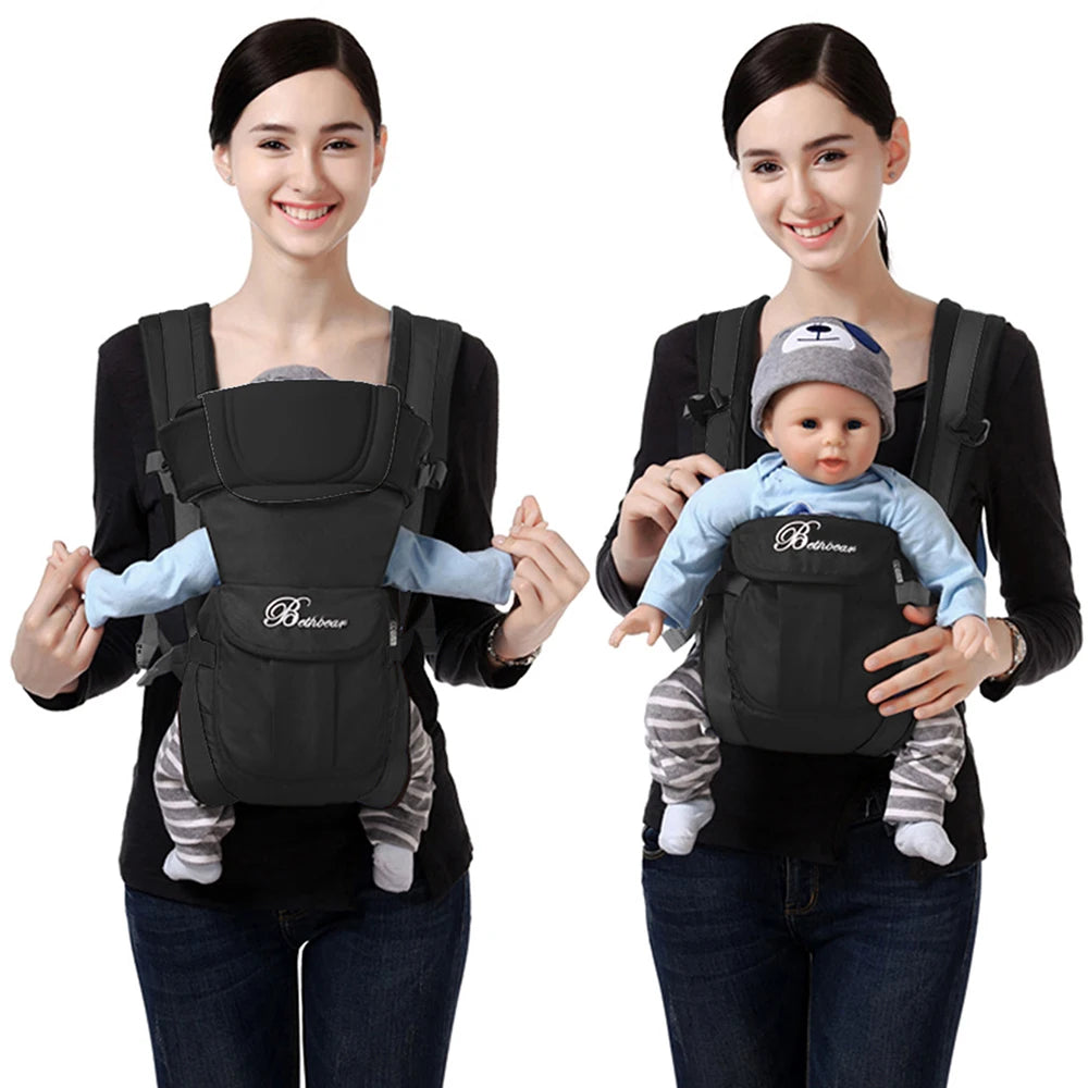 Premium Backpack Carrier 4-In-1 Ergonomic Design With Adjustable Straps Newborn To Toddler - ToylandEU