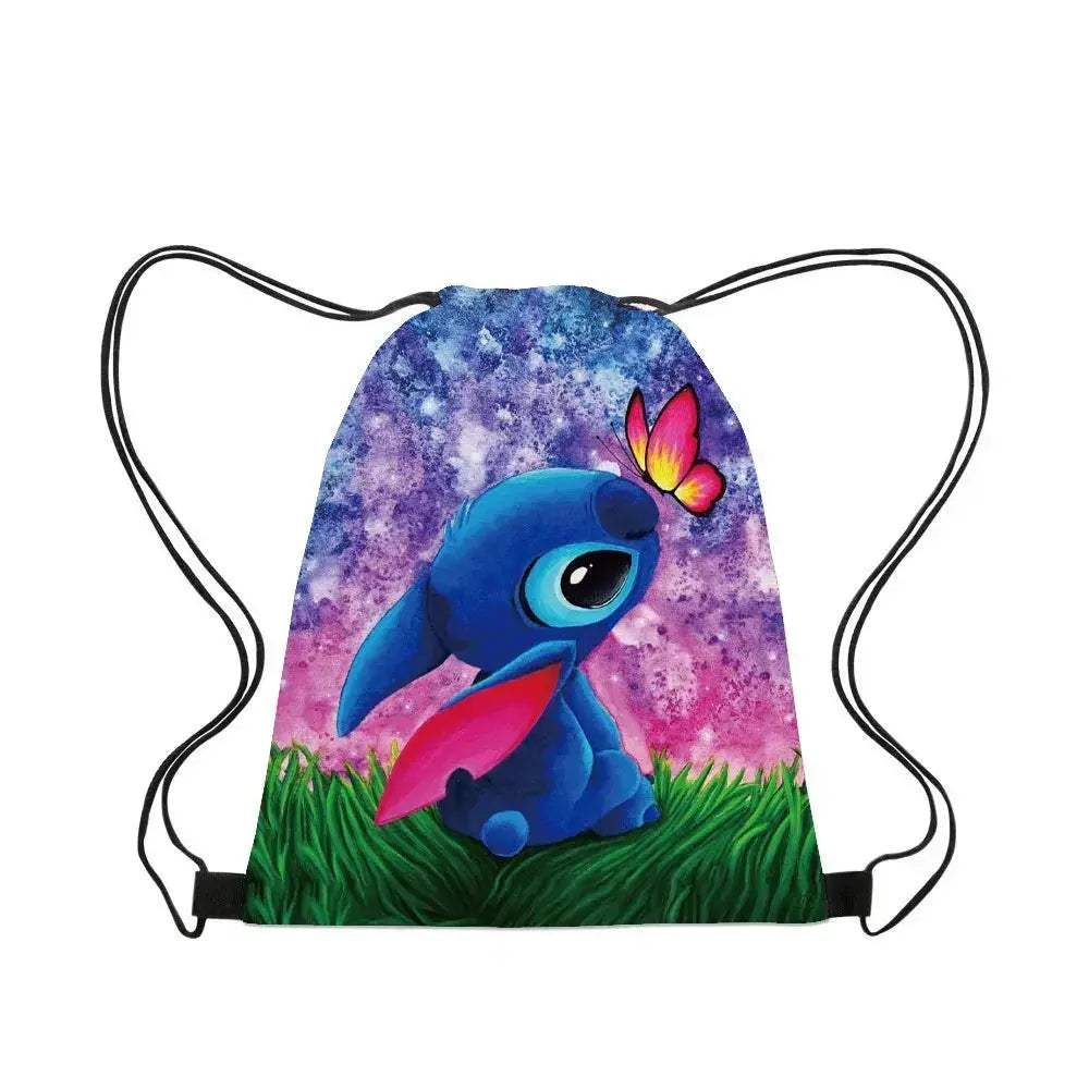 Premium Backpack Disney Lilo And Stitch Cartoon Drawstring For Kids - ToylandEU