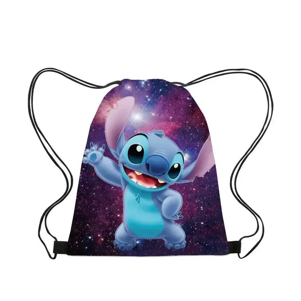 Premium Backpack Disney Lilo And Stitch Cartoon Drawstring For Kids - ToylandEU