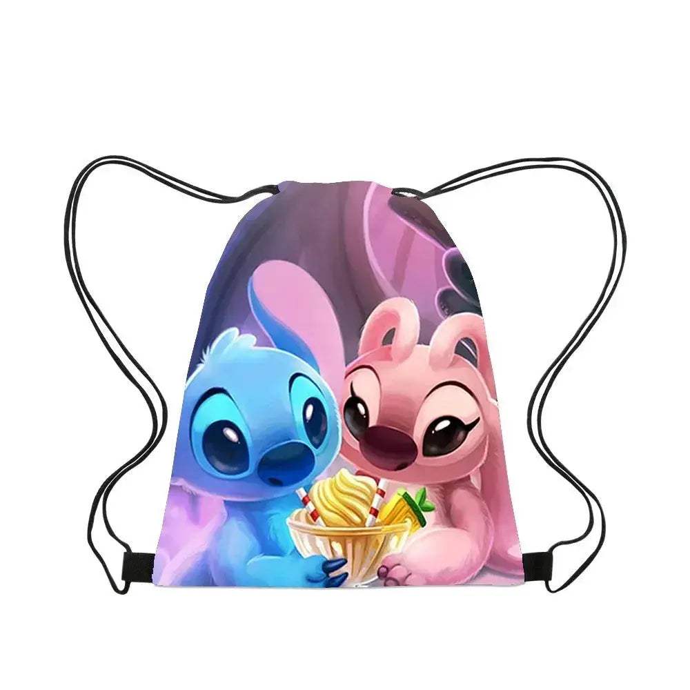 Premium Backpack Disney Lilo And Stitch Cartoon Drawstring For Kids - ToylandEU