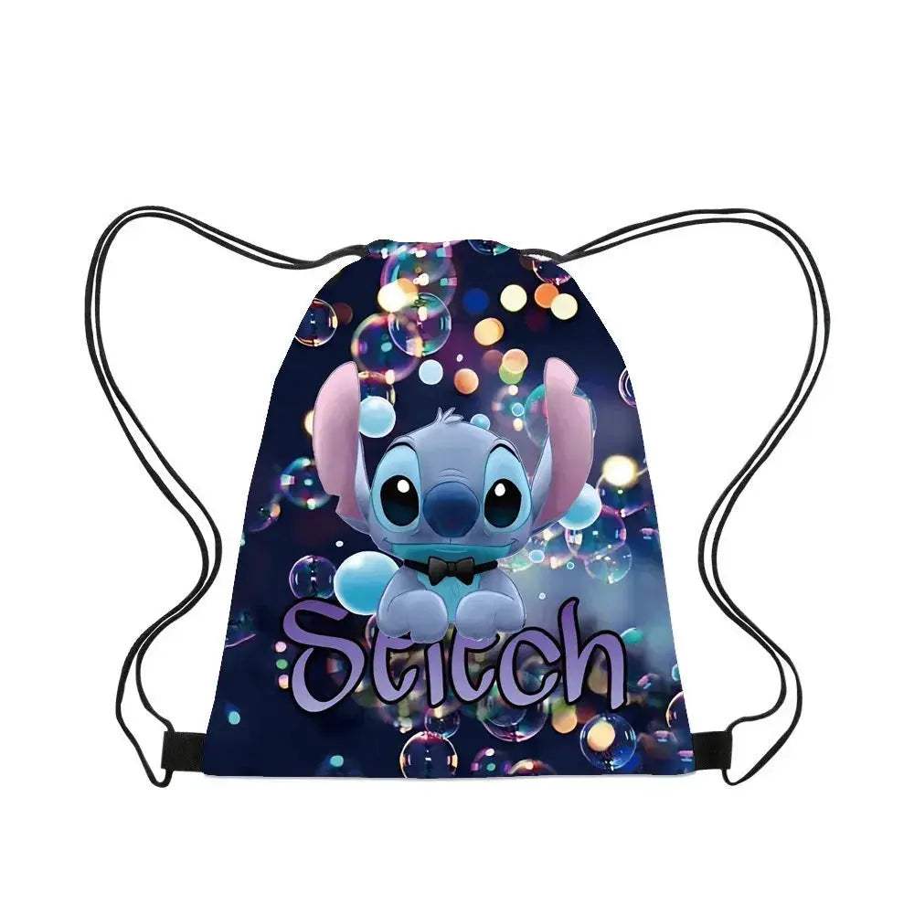 Premium Backpack Disney Lilo And Stitch Cartoon Drawstring For Kids - ToylandEU