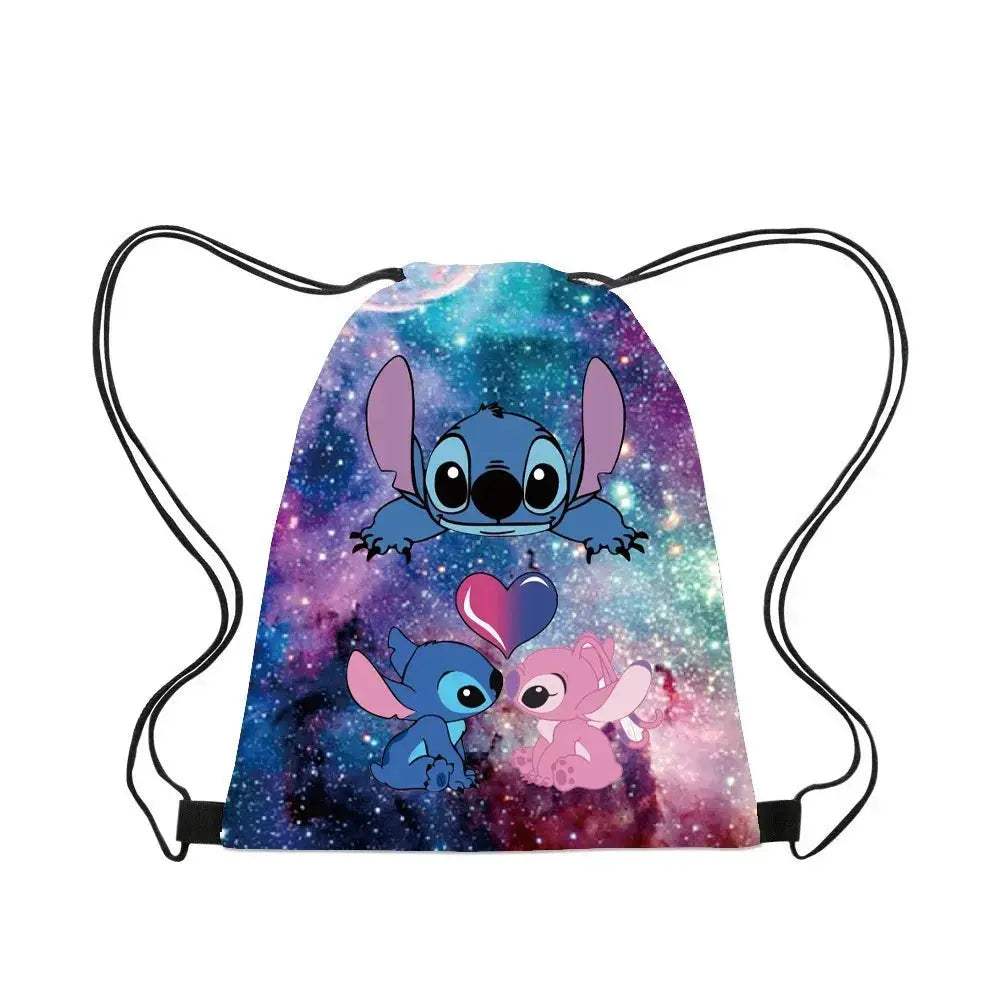 Premium Backpack Disney Lilo And Stitch Cartoon Drawstring For Kids - ToylandEU