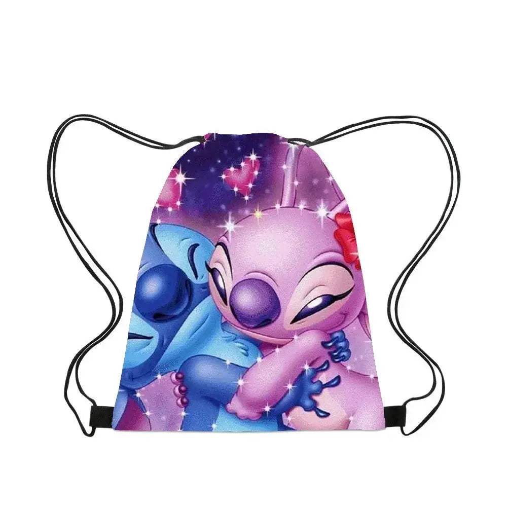 Premium Backpack Disney Lilo And Stitch Cartoon Drawstring For Kids - ToylandEU
