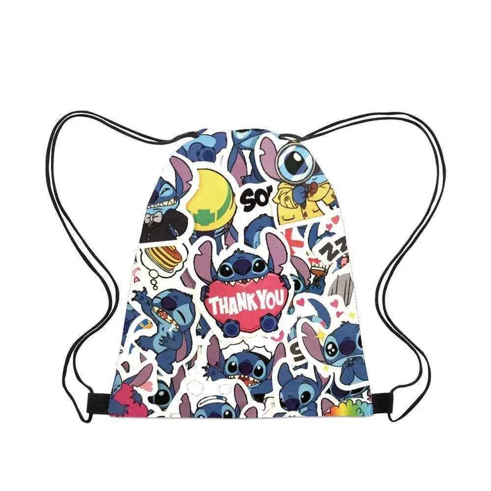 Premium Backpack Disney Lilo And Stitch Cartoon Drawstring For Kids - ToylandEU