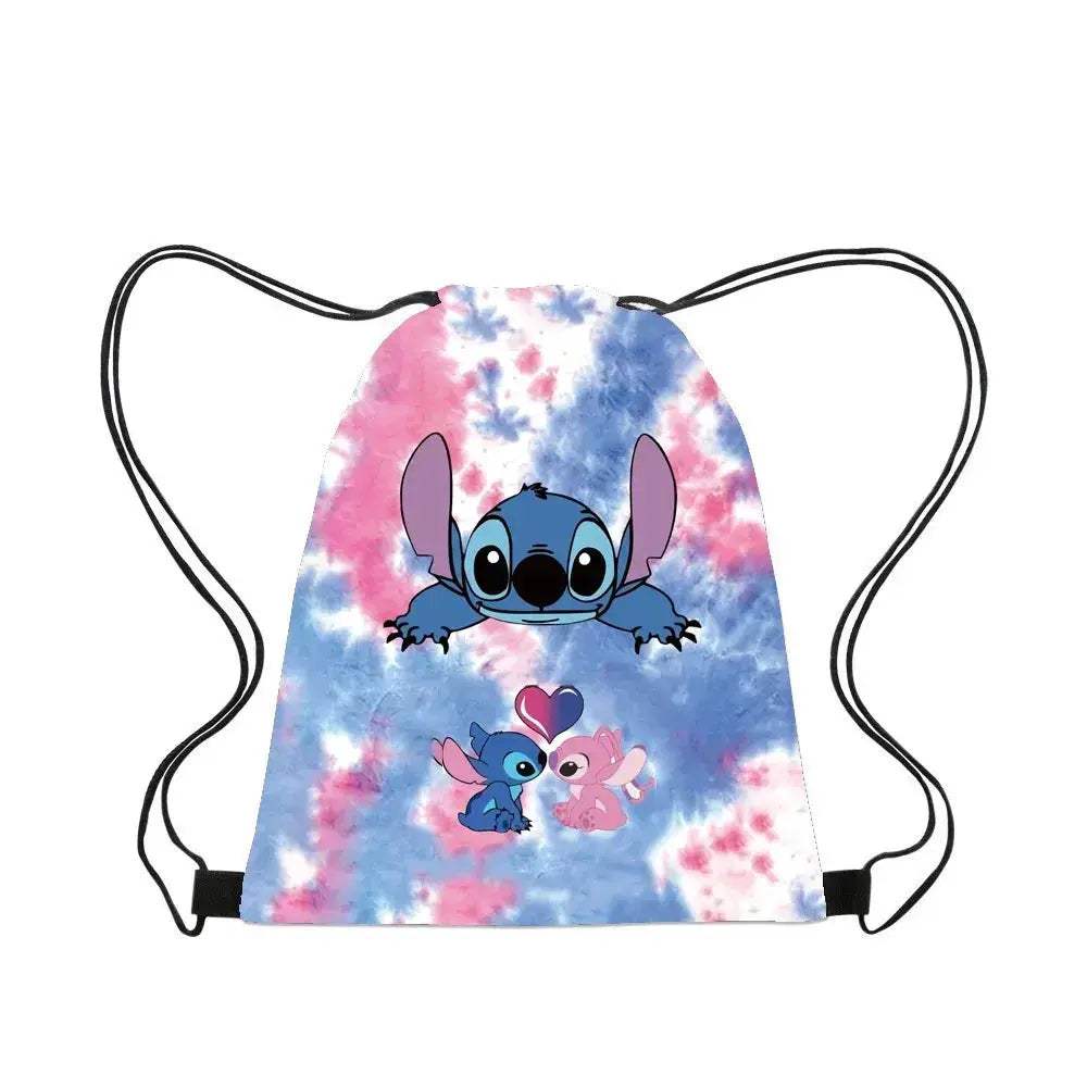 Premium Backpack Disney Lilo And Stitch Cartoon Drawstring For Kids - ToylandEU