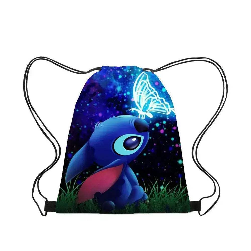 Premium Backpack Disney Lilo And Stitch Cartoon Drawstring For Kids - ToylandEU