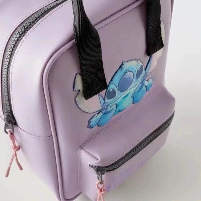 Premium Backpack Disney Stitch Cartoon Design With Durable Zipper For Kindergarten Girls - ToylandEU
