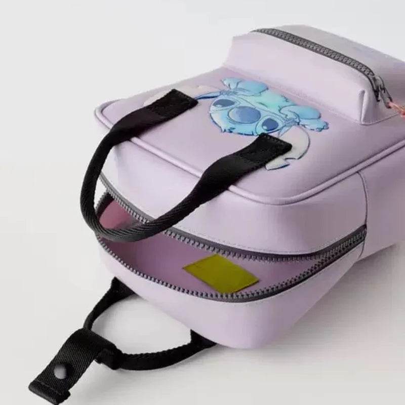 Premium Backpack Disney Stitch Cartoon Design With Durable Zipper For Kindergarten Girls - ToylandEU