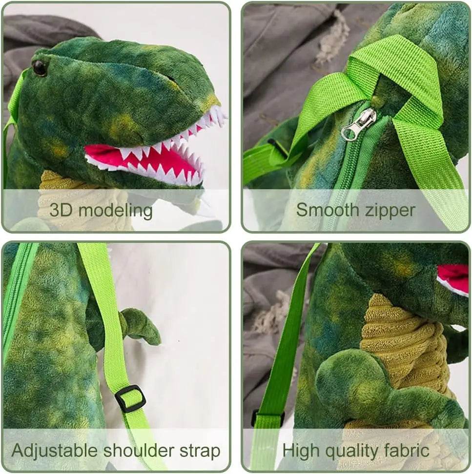 Premium Backpack Plush T Rex Design With Adjustable Straps And Dinosaur Costume Accessories For Boys And Girls - ToylandEU