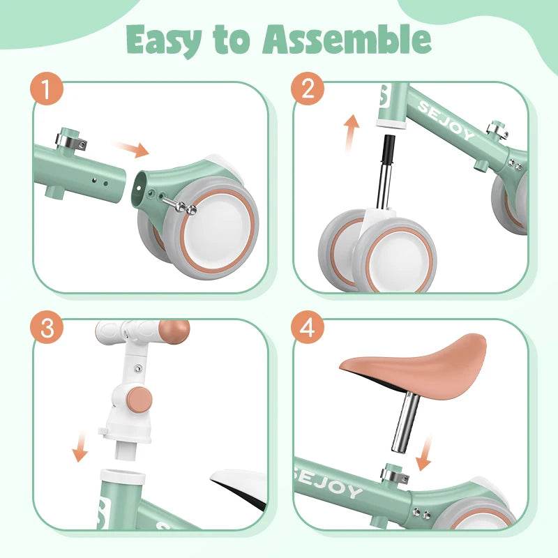 Premium Balance Bike For Toddlers With Four Wheels - ToylandEU