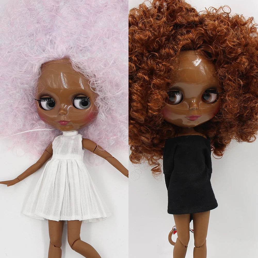 Premium Ball Jointed Doll Afro Hair Black Skin Shiny Fans - ToylandEU