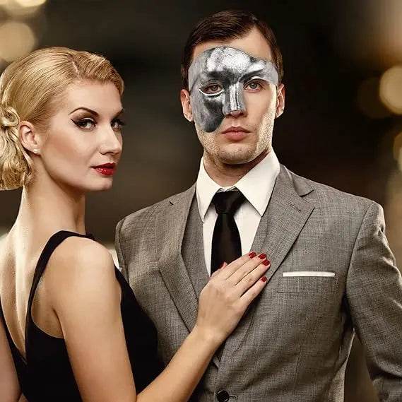 Premium Ball Mask Opera Phantom Half Mask For Men Festival - ToylandEU