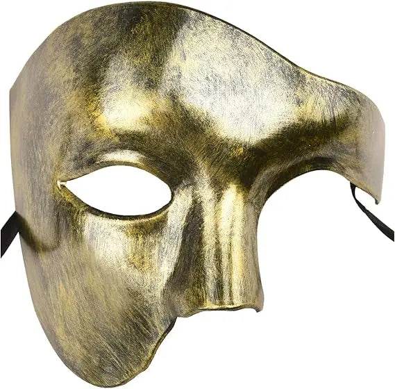 Premium Ball Mask Opera Phantom Half Mask For Men Festival - ToylandEU