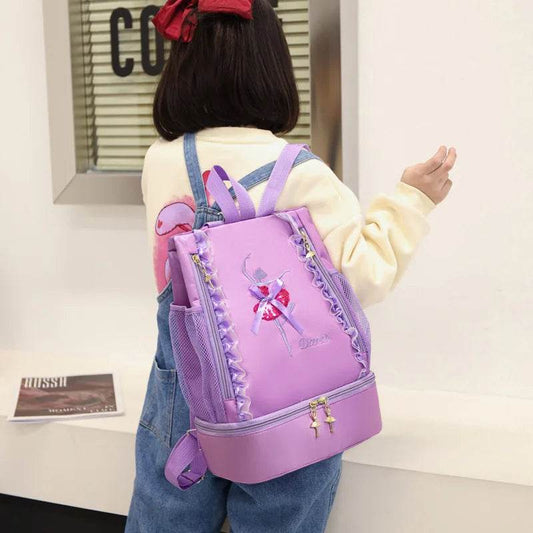Premium Ballet School Backpack Waterproof Cartoon Princess Design For Girls Ages 4 To 6 Lightweight And Comfortable - ToylandEU