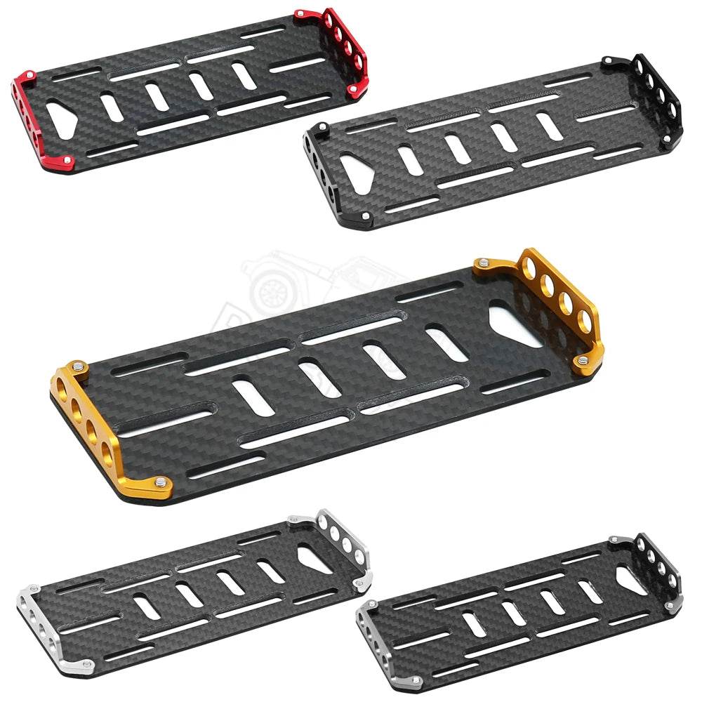 Premium Battery Mounting Plate Carbon Fiber 1 To 10 RC Cars - ToylandEU