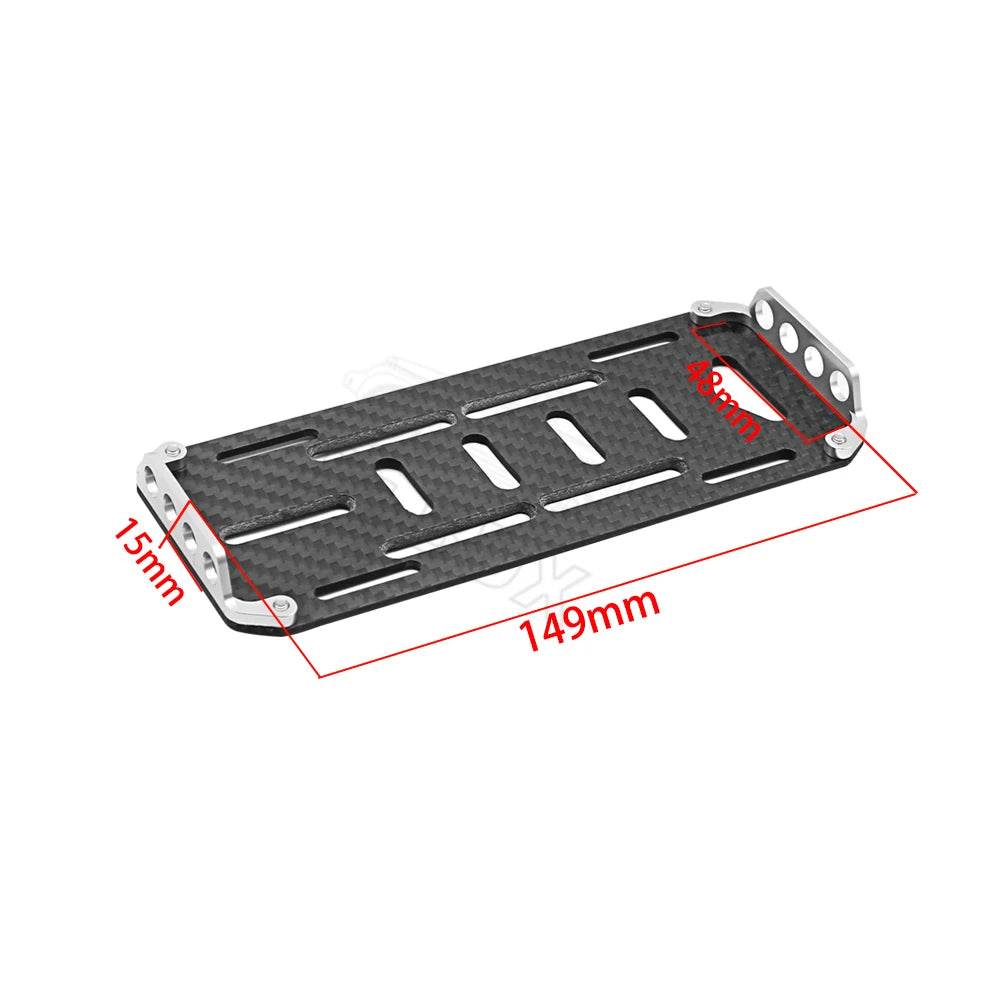 Premium Battery Mounting Plate Carbon Fiber 1 To 10 RC Cars - ToylandEU