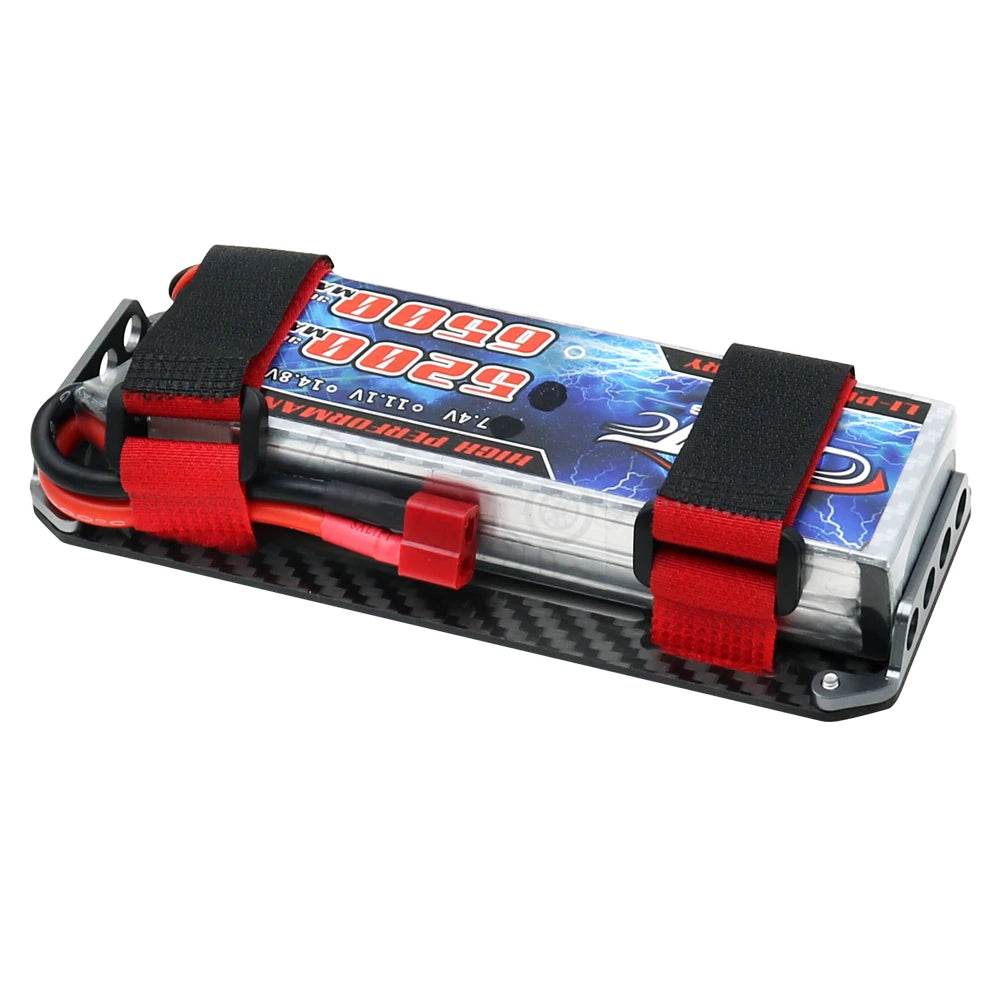 Premium Battery Mounting Plate Carbon Fiber 1 To 10 RC Cars - ToylandEU