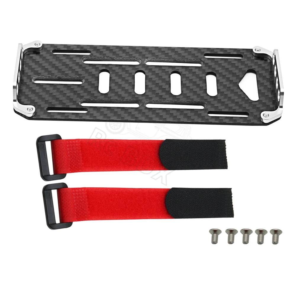 Premium Battery Mounting Plate Carbon Fiber 1 To 10 RC Cars - ToylandEU