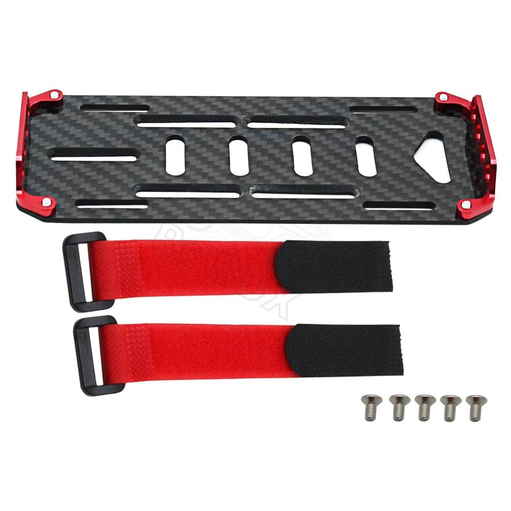 Premium Battery Mounting Plate Carbon Fiber 1 To 10 RC Cars - ToylandEU