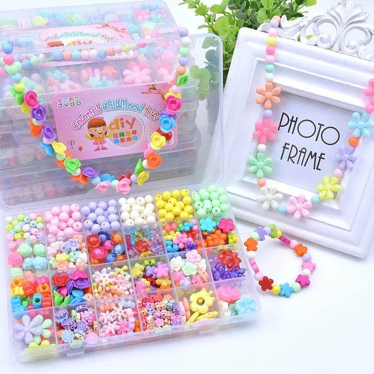 Premium Bead Bracelet Kit 24 Grid Handmade Puzzles For Kids - ToylandEU