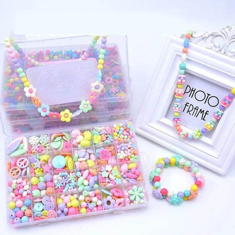 Premium Bead Bracelet Kit 24 Grid Handmade Puzzles For Kids - ToylandEU