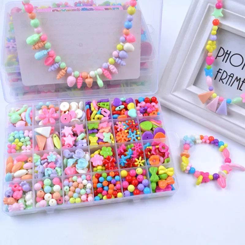 Premium Bead Bracelet Kit 24 Grid Handmade Puzzles For Kids - ToylandEU