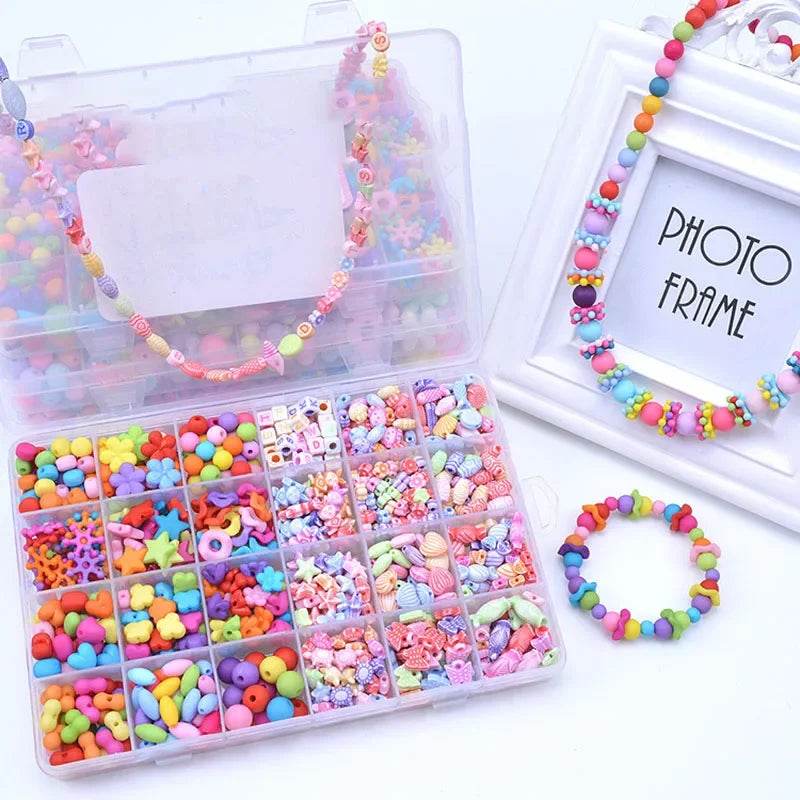 Premium Bead Bracelet Kit 24 Grid Handmade Puzzles For Kids - ToylandEU