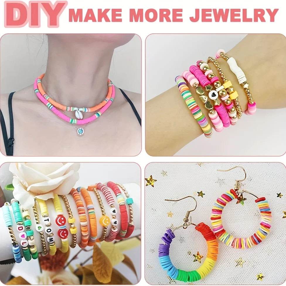 Premium Beaded Bracelet Kit Colorful Beads For Girls - ToylandEU