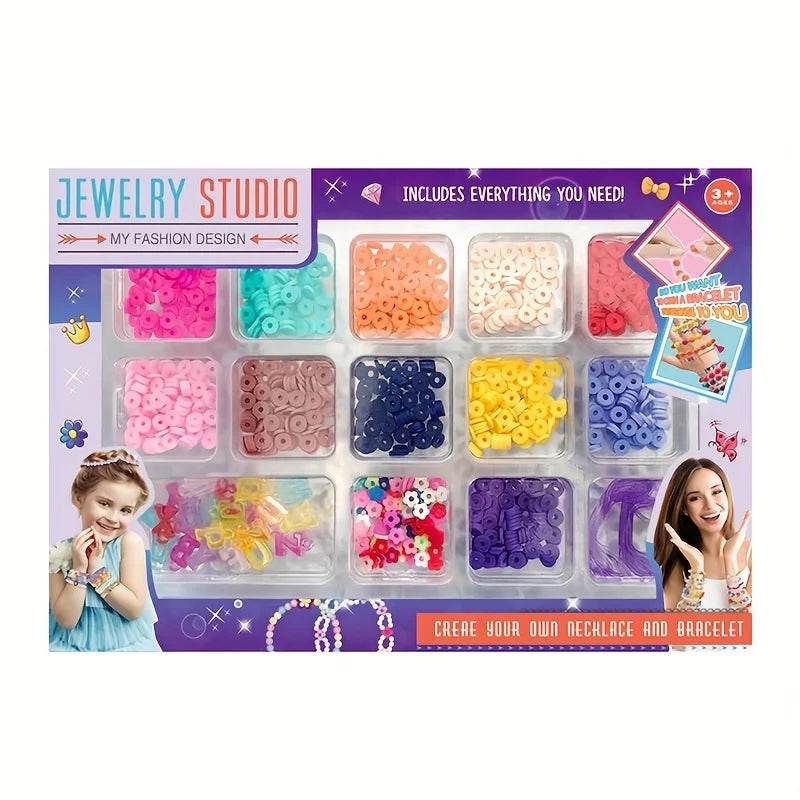 Premium Beaded Bracelet Kit Colorful Beads For Girls - ToylandEU