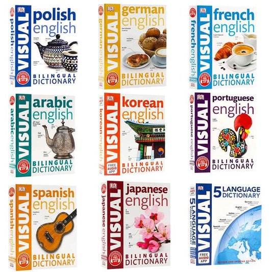 Premium Bilingual Dictionary Visual Polish English Learners - ToylandEU