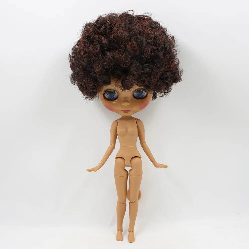 Premium Bjd Doll One Sixth Glossy Dark Skin For Diy Fans - ToylandEU