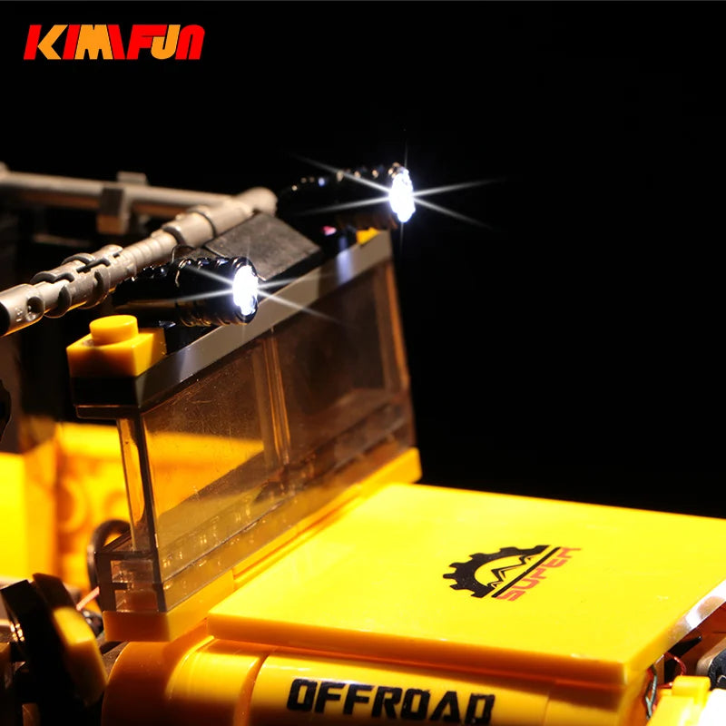 Premium Black Building Block LED Spotlight Kit 10Pcs SelfLocking MOC Light For DIY Home Projects - ToylandEU