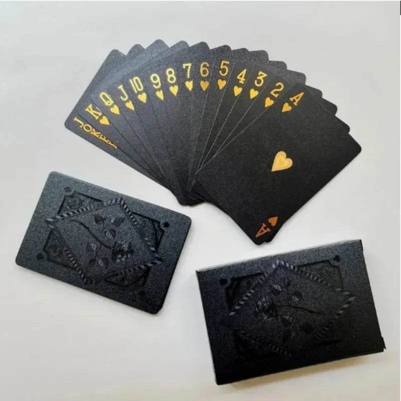 Premium Black Rose Frosted Waterproof Playing Cards Poker - ToylandEU