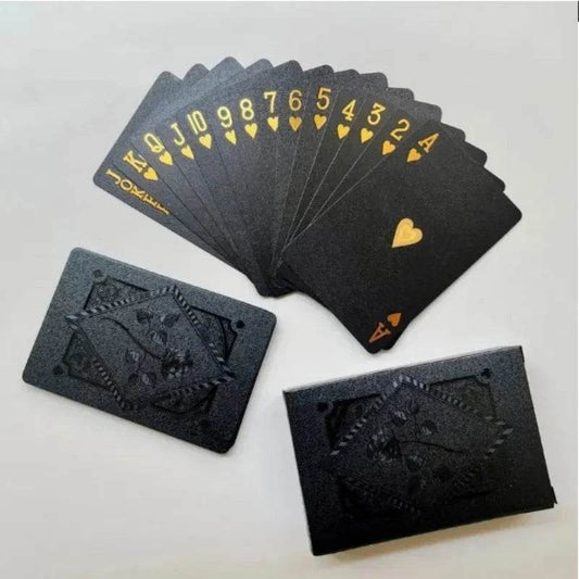 Premium Black Rose Frosted Waterproof Playing Cards Poker - ToylandEU