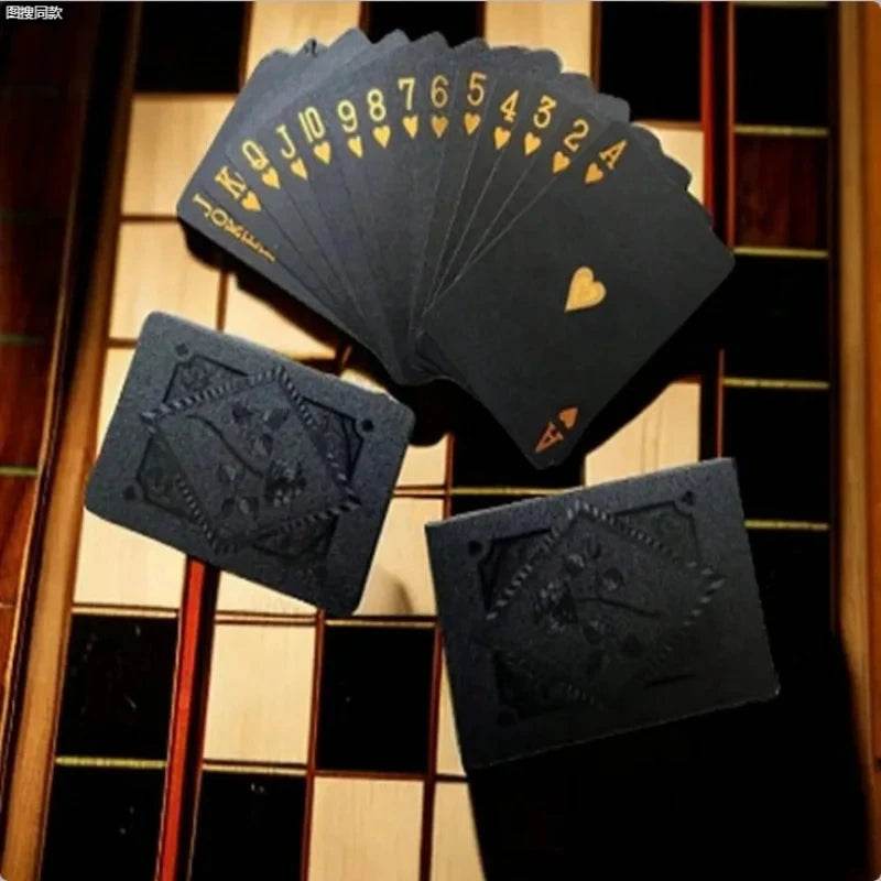 Premium Black Rose Frosted Waterproof Playing Cards Poker - ToylandEU