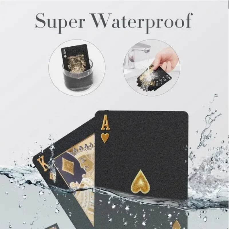 Premium Black Rose Frosted Waterproof Playing Cards Poker - ToylandEU