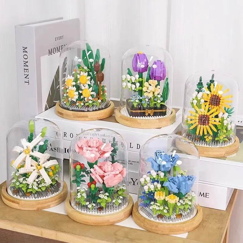 Premium Block Flower Bouquet Desktop Decoration For Kids - ToylandEU