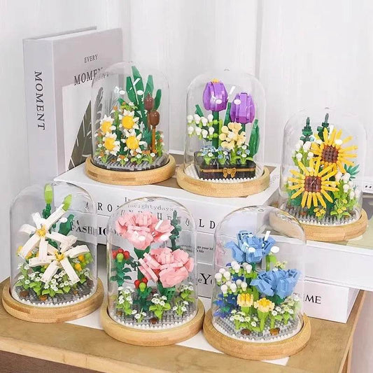 Premium Block Flower Bouquet Desktop Decoration For Kids - ToylandEU