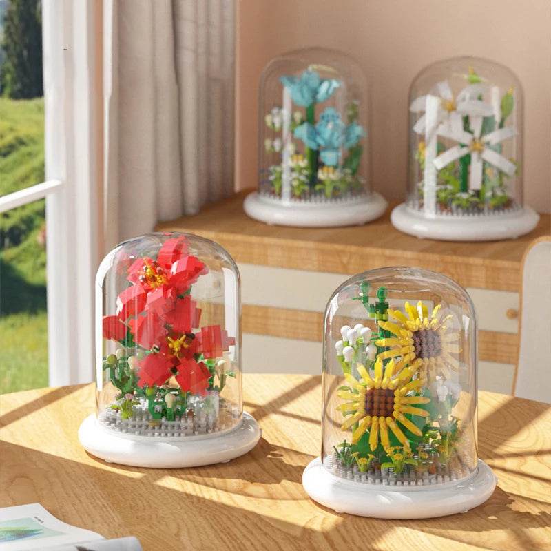 Premium Block Flower Bouquet Desktop Decoration For Kids - ToylandEU