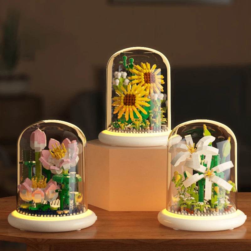Premium Block Flower Bouquet Desktop Decoration For Kids - ToylandEU